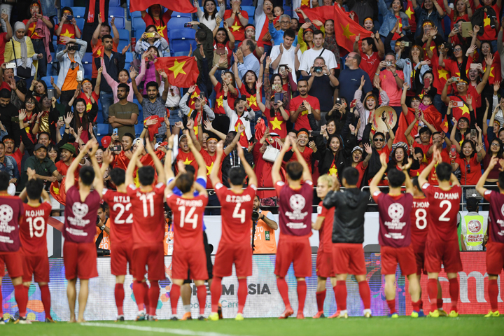 Việt Nam là đội tuyển có xếp hạng thấp nhất của FIFA lọt vào vòng tám đội cuối cùng của Asian Cup 2019. 
