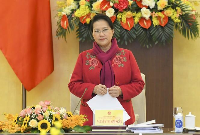 Chủ tịch Quốc hội, Chủ tịch Hội đồng bầu cử Quốc gia Nguyễn Thị Kim Ngân. Ảnh QH