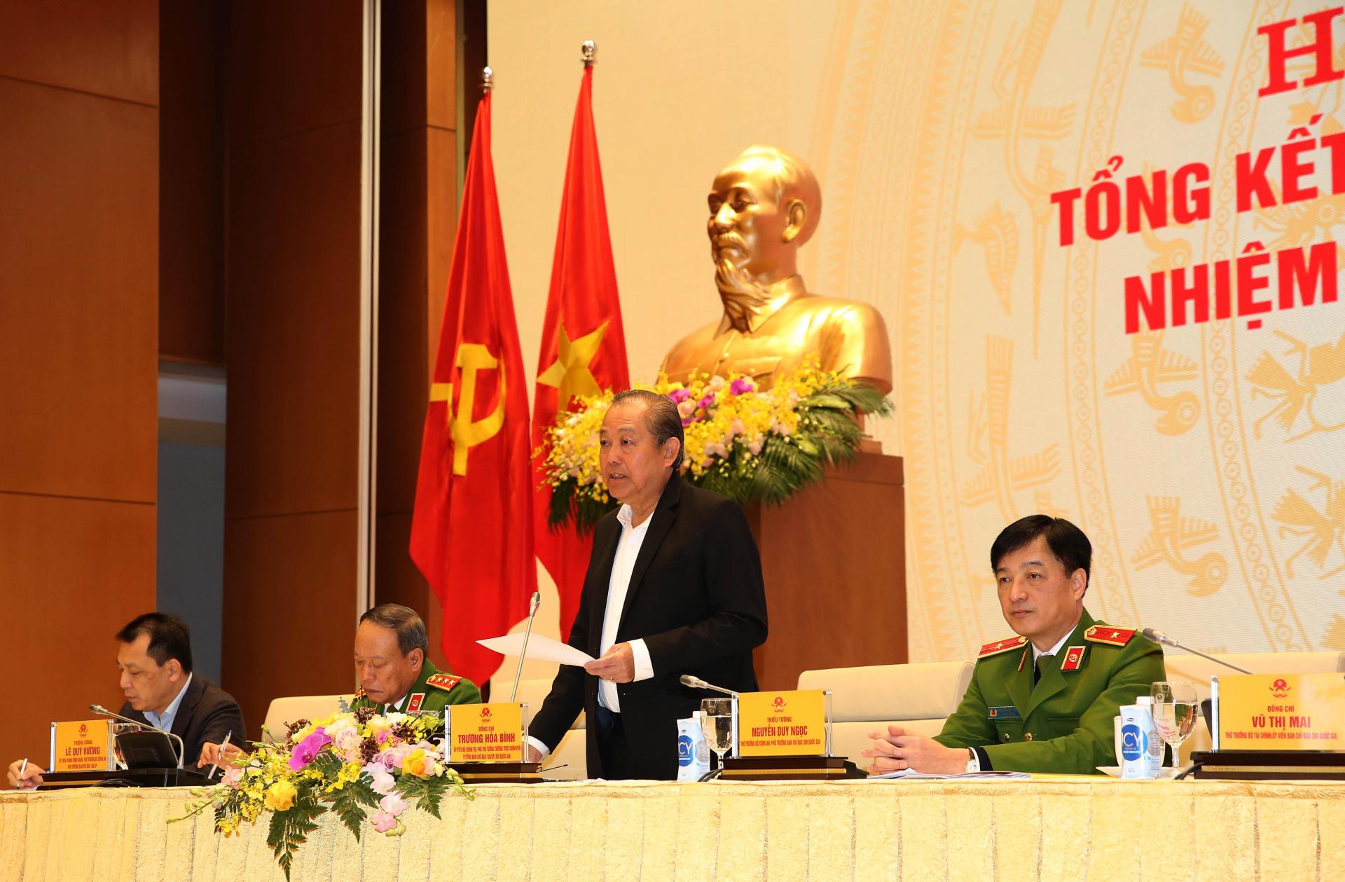 Phó Thủ tướng Trương Hoà Bình chủ trì và phát biểu chỉ đạo tại hội nghị. 