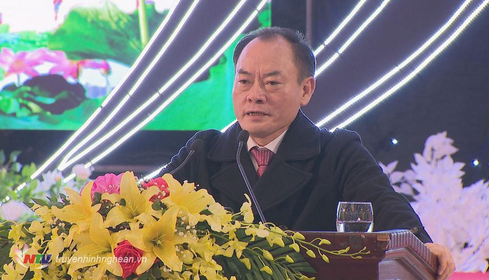 Ông Lê Tiến Trị - Trưởng ban Quản lý KKT Đông Nam phát biểu tại hội nghị. 