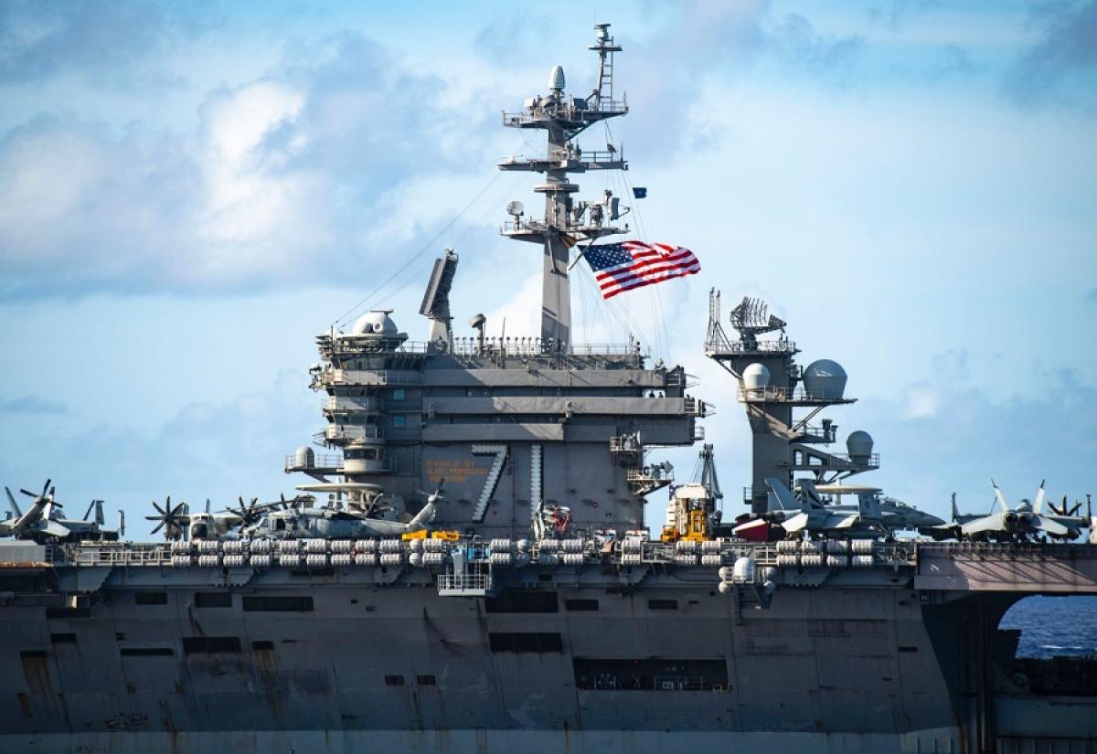 Tàu sân bay USS Theodore Roosevelt. Ảnh: stripes.