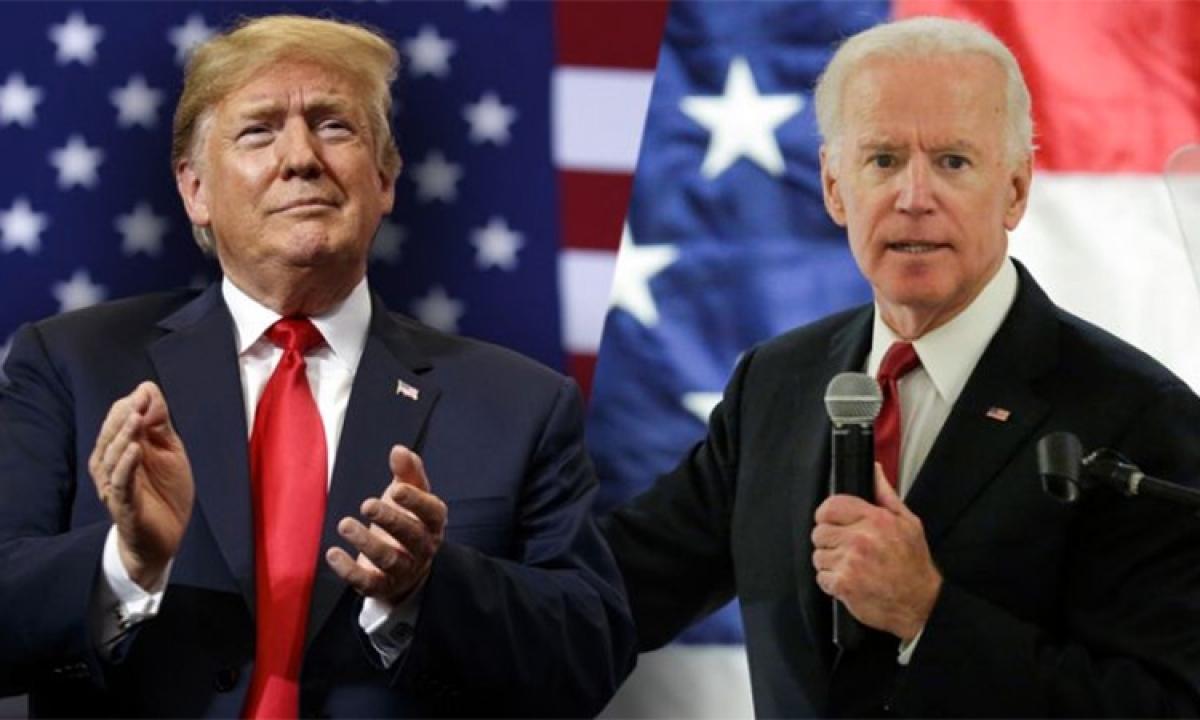 Ông Trump và ông Biden đã có các cuộc vận động nước rút cuối cùng trước thềm bầu cử ở Georgia kêu gọi sự ủng hộ cho các ứng viên thượng nghị sỹ. Ảnh: Gulff News