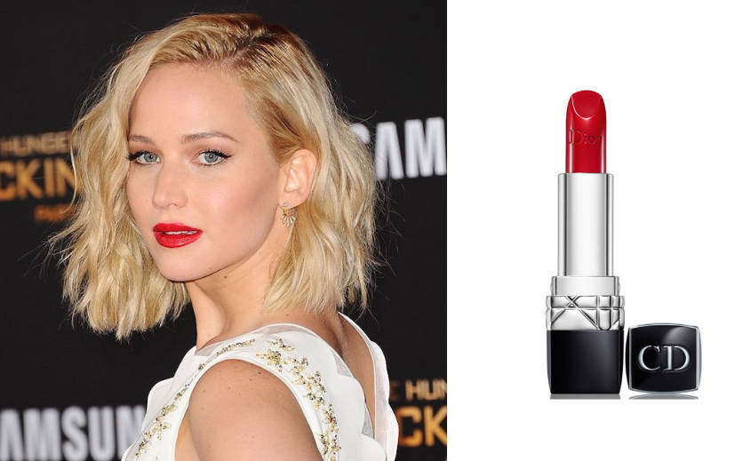 Nét quyến rũ của Jennifer Lawrence trong sắc đỏ nổi bật.