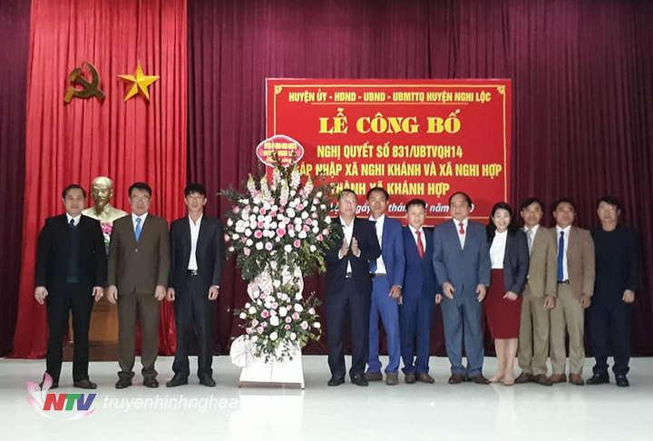 Nghi Lộc công bố đơn vị hành chính cấp xã mới - Khánh Hợp
