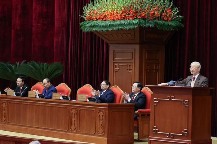 Tổng Bí thư Nguyễn Phú Trọng bày tỏ: Các đồng chí nguyên lãnh đạo cấp cao là chỗ dựa vững chắc của Đảng, Nhà nước. 