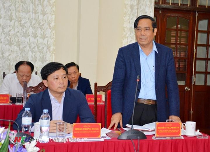 Phó Trưởng ban Thường trực Ban Tổ chức Trung ương Nguyễn Thanh Bình đề nghị tỉnh tập trung cho công tác đào tạo cán bộ