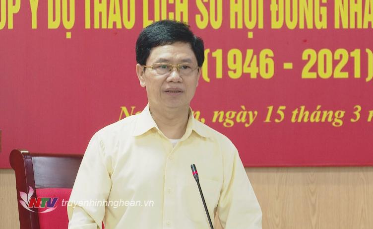 Chủ tịch HĐND tỉnh Nguyễn Xuân Sơn phát biểu kết luận hội thảo.