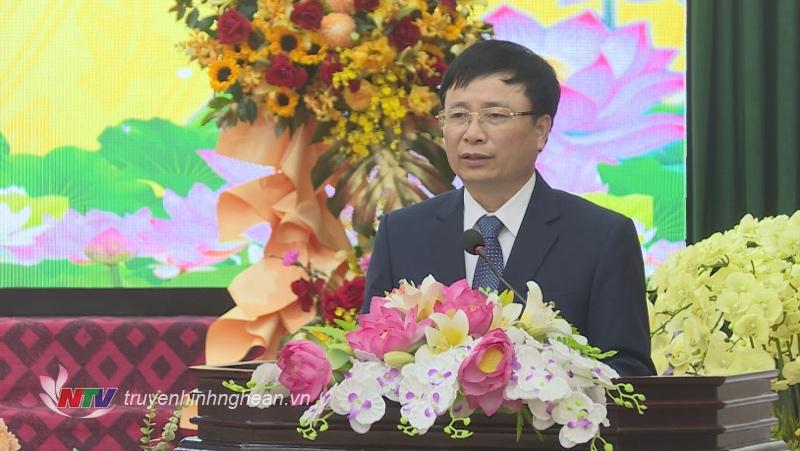Phó Chủ tịch UBND tỉnh Bùi Đình Long phát biểu tại hội thảo