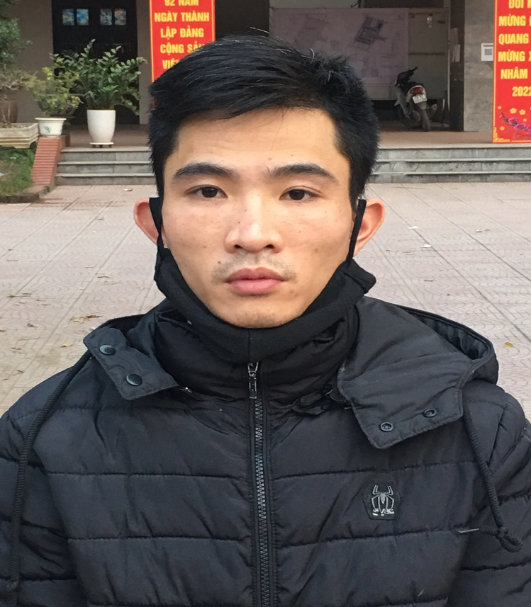 Nguyễn Trung Huyên, người bị cáo buộc đóng đinh vào đầu nạn nhân. Ảnh: Công an Hà Nội.