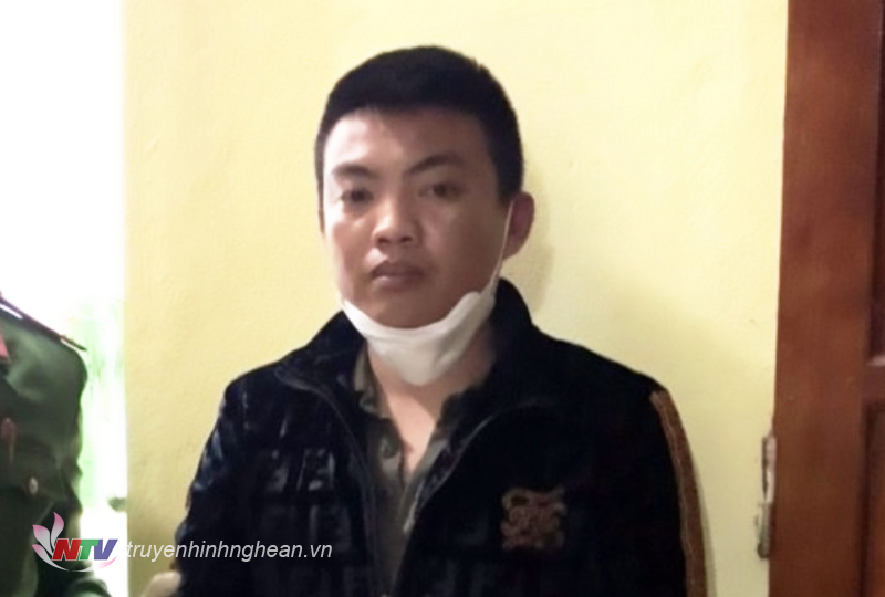 Đối tượng Nguyễn Chí Tuấn thời điểm vừa bị bắt giữ