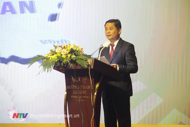 Chủ tịch UBND tỉnh Thái Thanh Quý phát biểu khai mạc hội nghị.