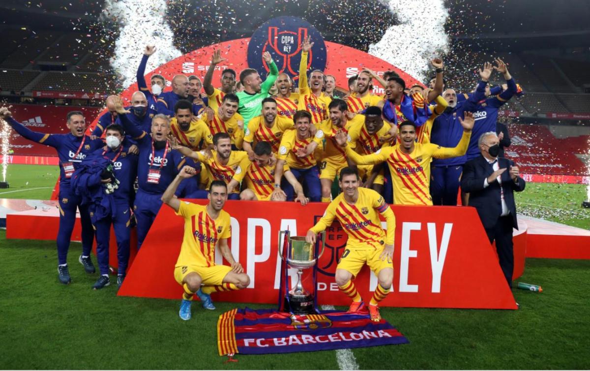 Messi bùng nổ trong hiệp 2, Barca vô địch Cup Nhà vua 2020/2021