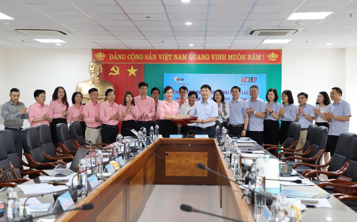 Tăng cường trao đổi, hợp tác giữa Đài PT-TH Lào Cai và Đài PT-TH Nghệ An