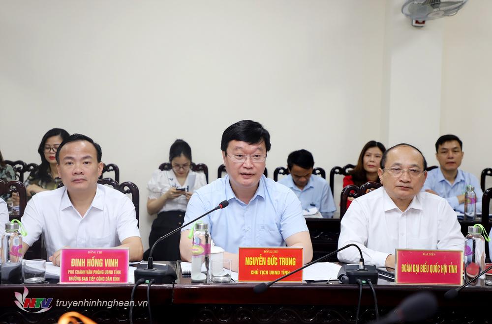 Chủ tịch UBND tỉnh Nguyễn Đức Trung tiếp công dân định kỳ tháng 4