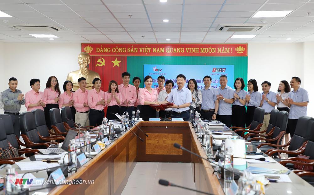 Ký kết công tác phối hợp giữa Đài PT-TH Nghệ An và Đài PT-TH Lào Cai.
