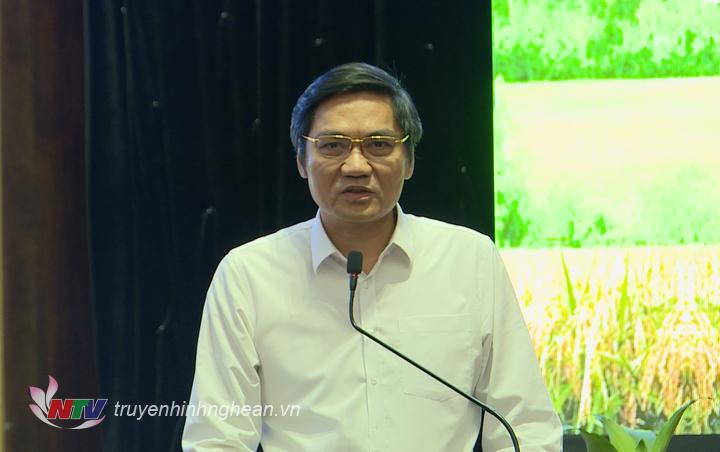 Phó Chủ tịch UBND tỉnh Hoàng Nghĩa Hiếu phát biểu chỉ đạo tại hội nghị.