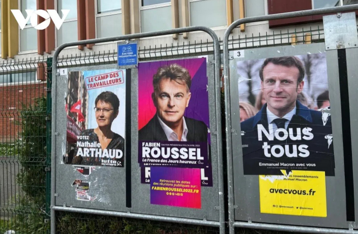 Hình ảnh các ứng cử viên trong bầu cử Tổng thống Pháp 2022. 