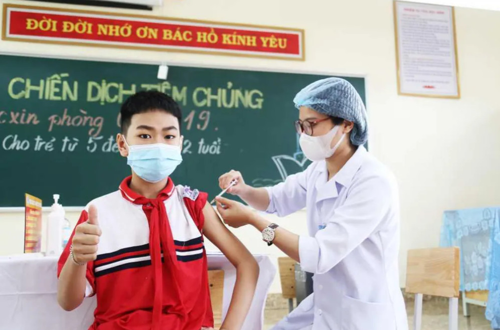 Tiêm vaccine phòng COVID-19 cho trẻ từ 5 - dưới 12 tuổi tại Quảng Ninh.