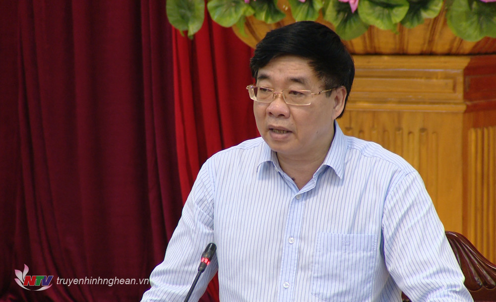 Phó Bí thư Thường trực Tỉnh ủy Nguyễn Văn Thông phát biểu kết luận buổi giao bạn.