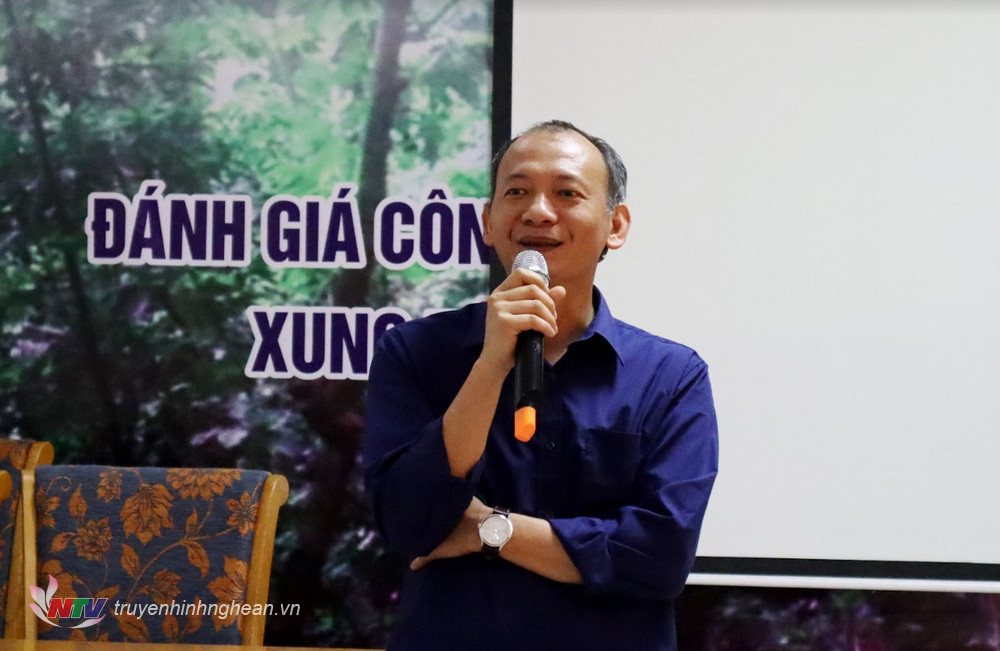 Ông Hoàng Văn Lâm- Quản lý các chương trình dự án FFI tại Việt Nam kết luận hội thảo.