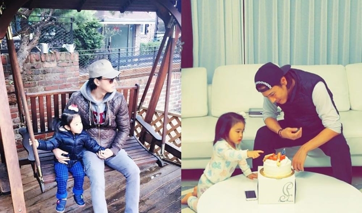 Han Jae Suk và hai con.