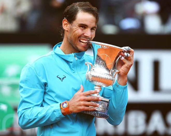 Nadal bảo vệ thành công ngôi vô địch Rome Masters 2019. 