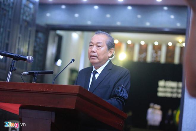 Phó thủ tướng Thường trực Trương Hòa Bình - Trưởng ban tổ chức Lễ tang tuyên bố lễ tang. 