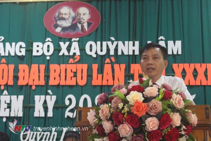 đồng chí Lê Xuân Kiên – Phó bí thư thường trực Huyện ủy phát biểu chỉ đạo