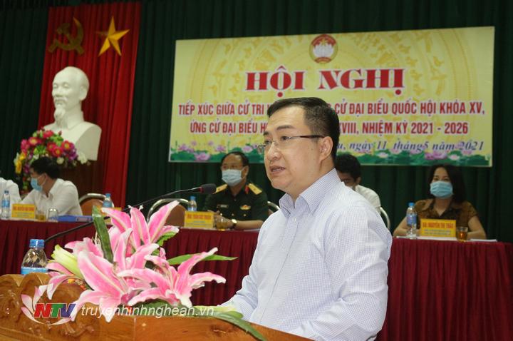 Ứng cử viên đại biểu Quốc hội và HĐND tỉnh tiếp xúc cử tri tại Quỳ Châu
