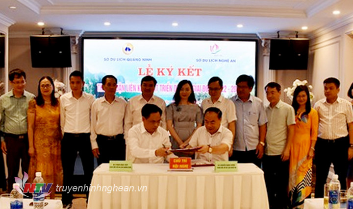 ký kết Thỏa thuận Liên kết phát triển du lịch giữa Nghệ An và Quảng Ninh giai đoạn 2022 – 2025. 