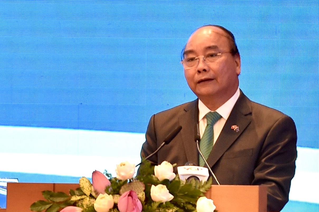 Thủ tướng Nguyễn Xuân Phúc phát biểu tại lễ ký