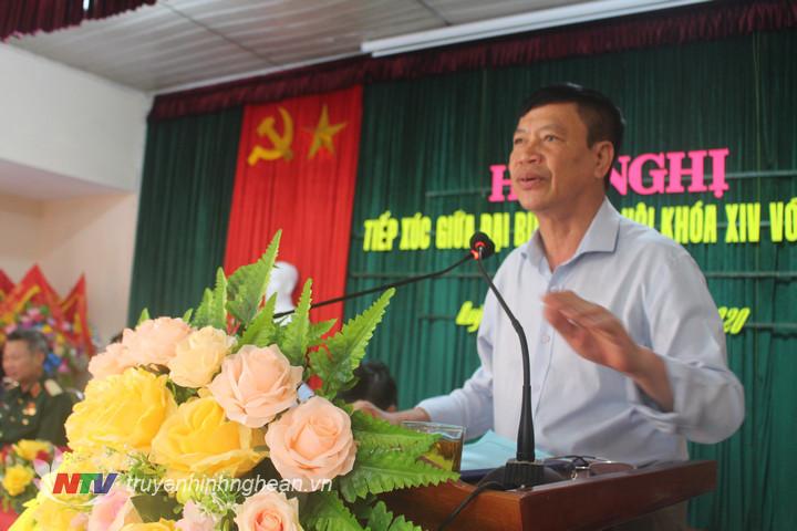 /c Trần Hữu Tiến – Phó giám đốc Sở NN &PTNT giiar trình các ý kiến liên quan đến nông nghiệp nông thôn