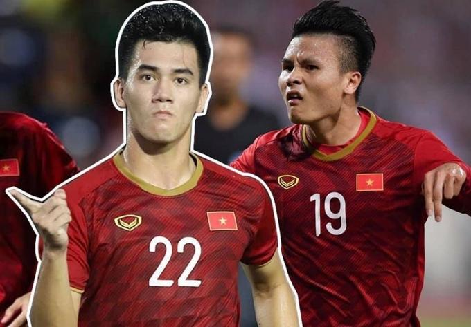 Quỳnh Thư đăng ảnh Tiến Linh, Quang Hải kèm dự đoán một trong cầu thủ ghi bàn trong trận gặp UAE sáng 16/6. Ảnh: Facebook Quỳnh Thư.