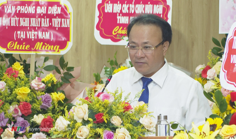 Đồng chí Nguyễn Nam Đình - Uỷ viên Ban Thường vụ Tỉnh uỷ, Phó Chủ tịch Thường trực HĐND tỉnh phát biểu chỉ đạo Đại hội. 