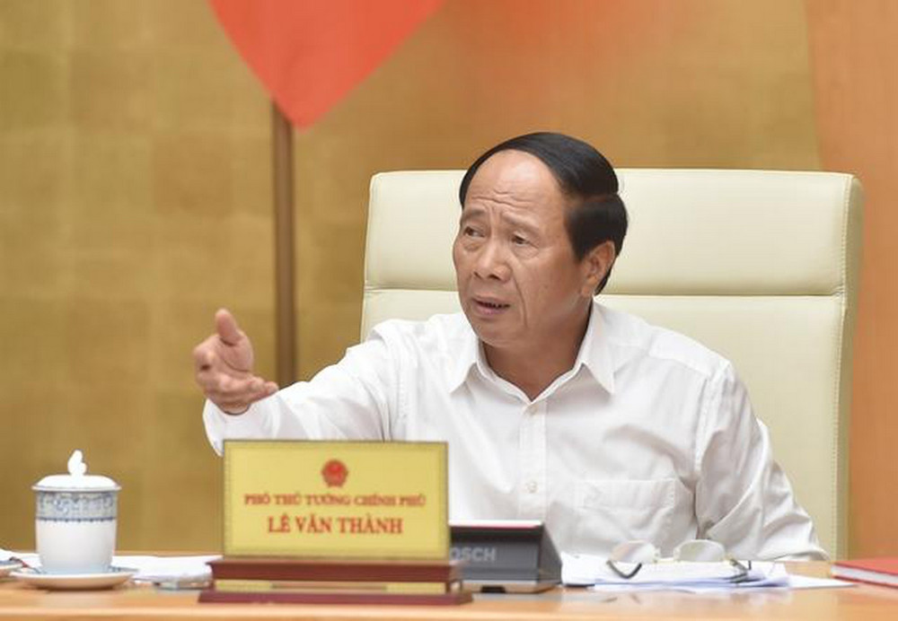 Phó Thủ tướng Chính phủ Lê Văn Thành phát biểu chỉ đạo tại hội nghị. Ảnh: VGP