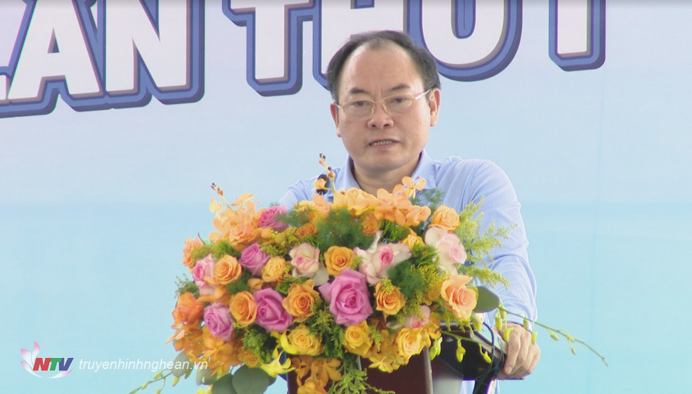 Đồng chí Lê Tiến Trị - Trưởng BQL Khu kinh tế Đông Nam phát biểu khai mạc.