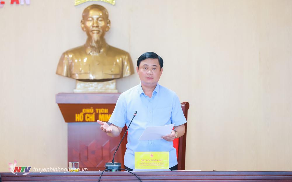 Bí thư Tỉnh ủy, Chủ tịch HĐND tỉnh Nghệ An Thái Thanh Quý kết luận phiên thẩm tra. 