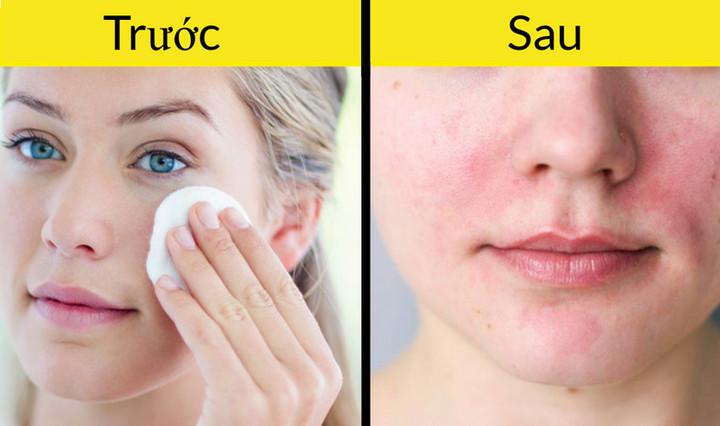 Nước tẩy trang sẽ làm sạch tất cả bụi bẩn và mỹ phẩm trên gương mặt bạn nếu bạn rửa mặt lại sau khi tẩy trang. Nước tẩy trang tiếp xúc trong thời gian dài với da mặt có thể dẫn đến kích ứng.