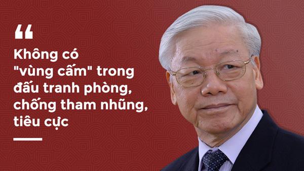 Tổng Bí thư, Chủ tịch nước Nguyễn Phú Trọng luôn khẳng định quyết tâm trong công cuộc phòng chống tham nhũng.