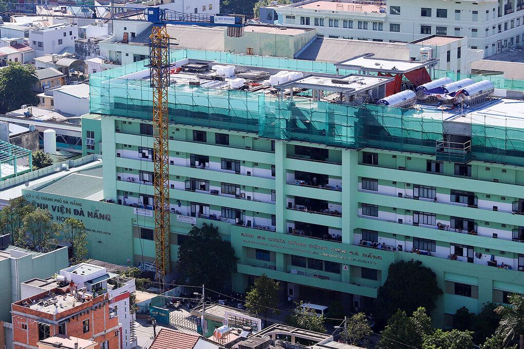 Bệnh viện Đà Nẵng, nơi đang điều trị cho hai ca lây nhiễm nCoV trong cộng đồng.
