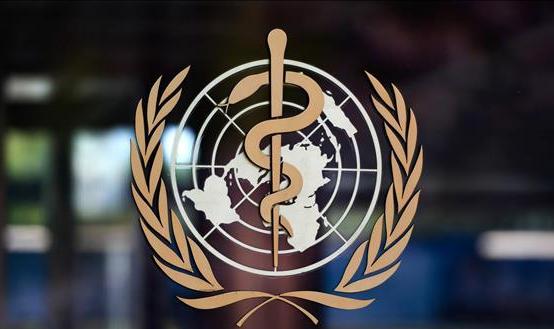 Biểu tượng của Tổ chức Y tế thế giới tại trụ sở ở Geneva, Thụy Sĩ ngày 15/4/2020. 
