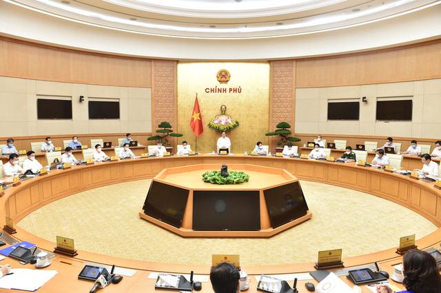 Quang cảnh phiên họp Chính phủ thường kỳ tháng 6/2021. Ảnh: Dương Giang/TTXVN