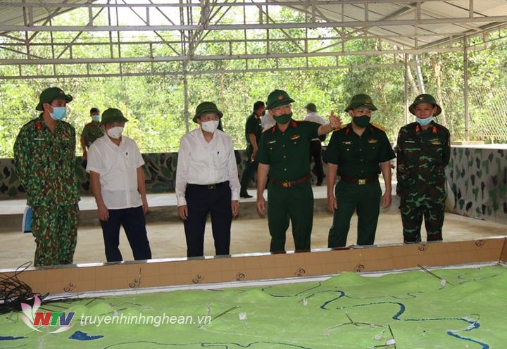 Lãnh đạo tỉnh kiểm tra công tác chuẩn bị diễn tập khu vực phòng thủ huyện Anh Sơn và huyện Đô Lương
