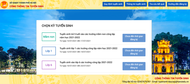 Người dân có thể đăng ký trực tuyến nhập học cho con.