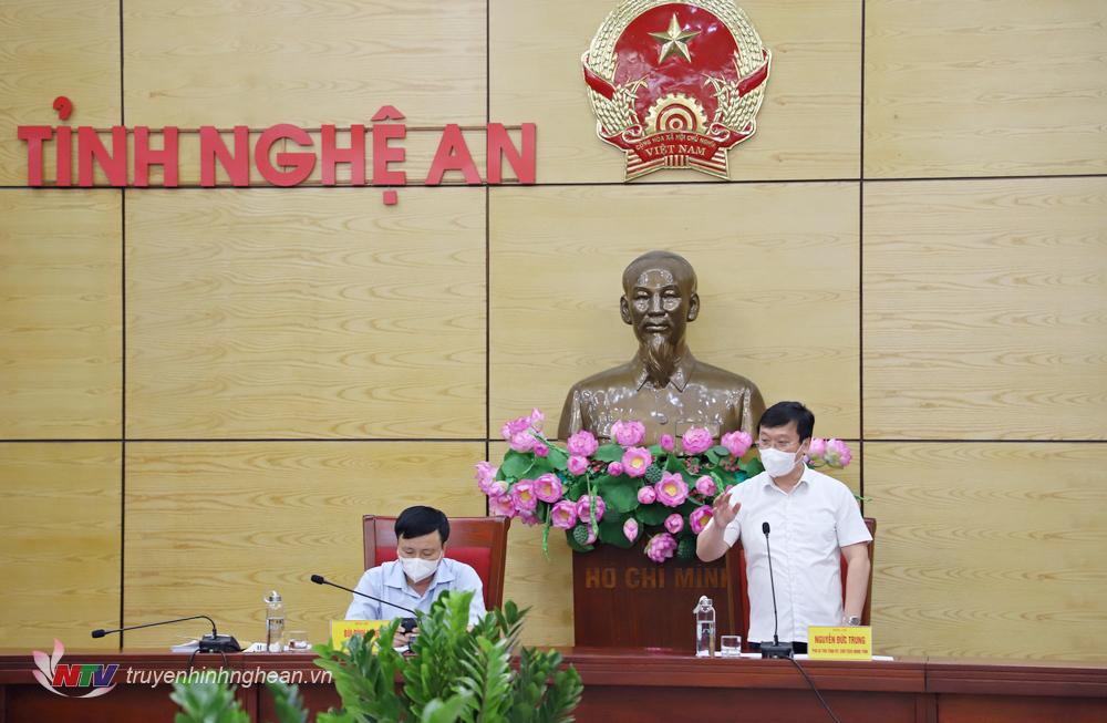 Chủ tịch UBND tỉnh Nguyễn Đức Trung kết luận cuộc họp