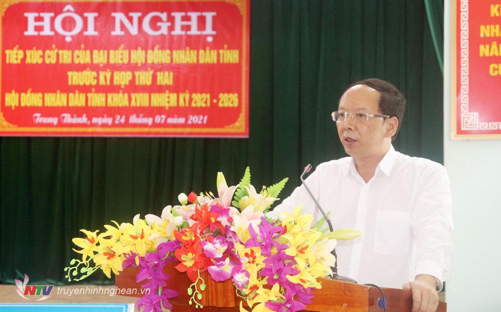 Ông Bùi Thanh An – Chủ nhiệm UBKT Tỉnh ủy đã giải trình một số vấn đề thuộc thẩm quyền 
