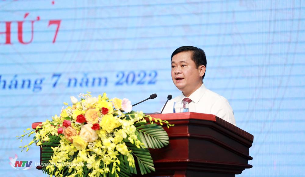 Bí thư Tỉnh uỷ, Chủ tịch HĐND tỉnh Thái Thanh Quý phát biểu bế mạc kỳ họp.