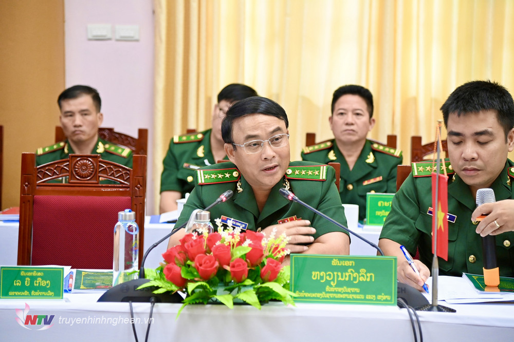 Đại tá Nguyễn Công Lực, Ủy viên Ban chấp hành Đảng bộ tỉnh, Chỉ huy trưởng BĐBP tỉnh Nghệ An phát biểu chào mừng