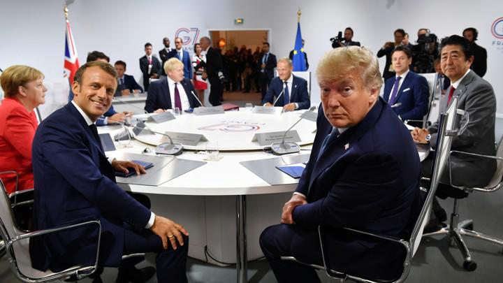 Các nhà lãnh đạo tại hội nghị G7 ở Biarritz.