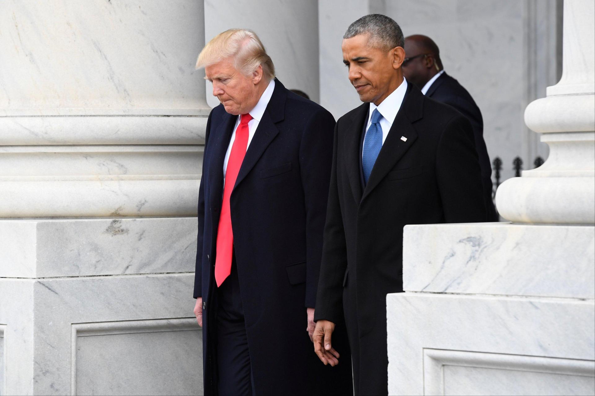 Tổng thống Trump được cho đã phá bỏ nhiều di sản của người tiền nhiệm Obama. Ảnh: Reuters.